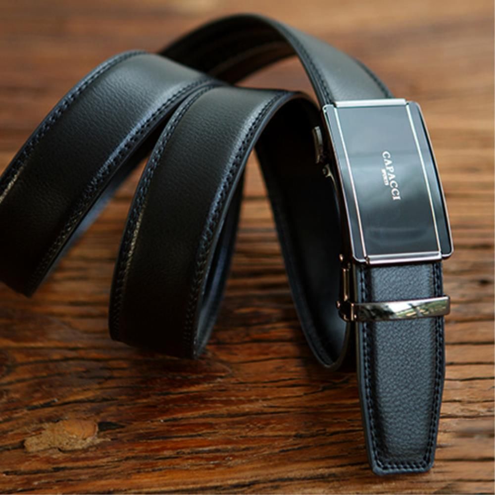 정장 남성 가죽 벨트 자동 버클 아버지 선물