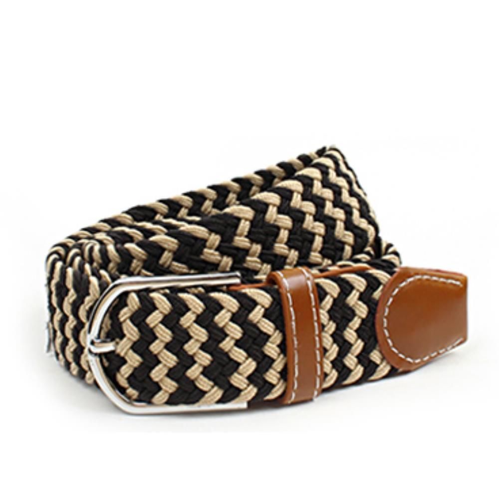 지그재그투톤컬러 캐주얼 포안트 메쉬벨트