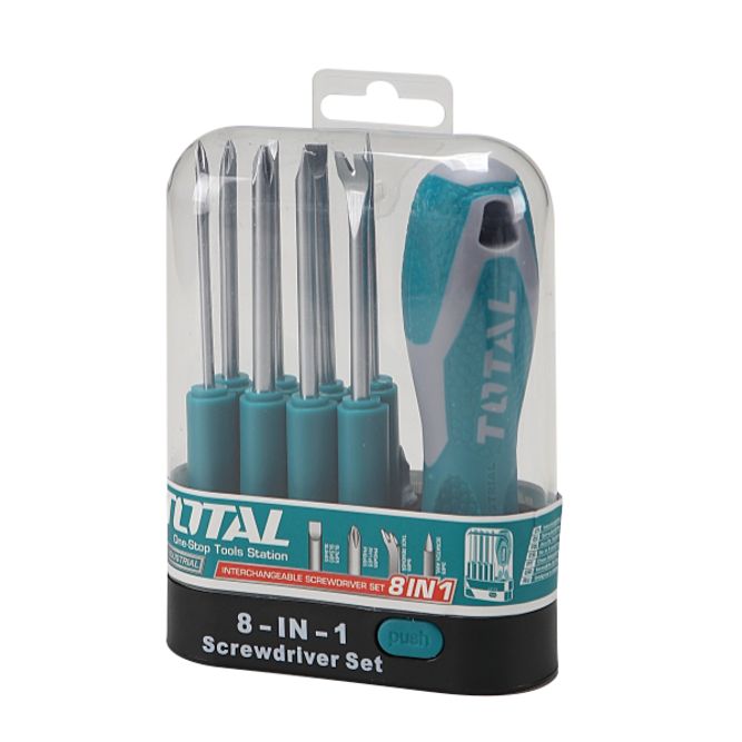 수공구 드라이버 세트 비트 8개 핸들 1개