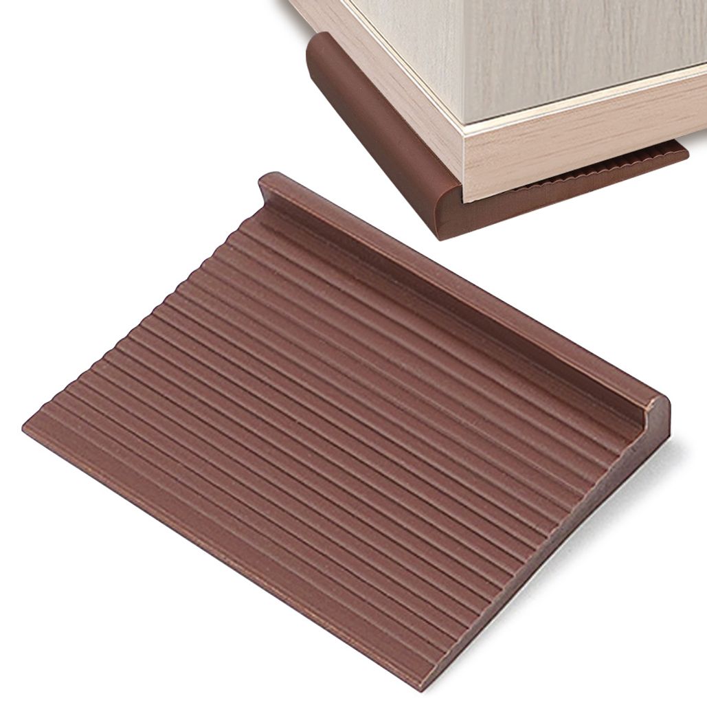 가구 고정 받침대 6cmX4 브라운 흔들림 방지 넘어짐