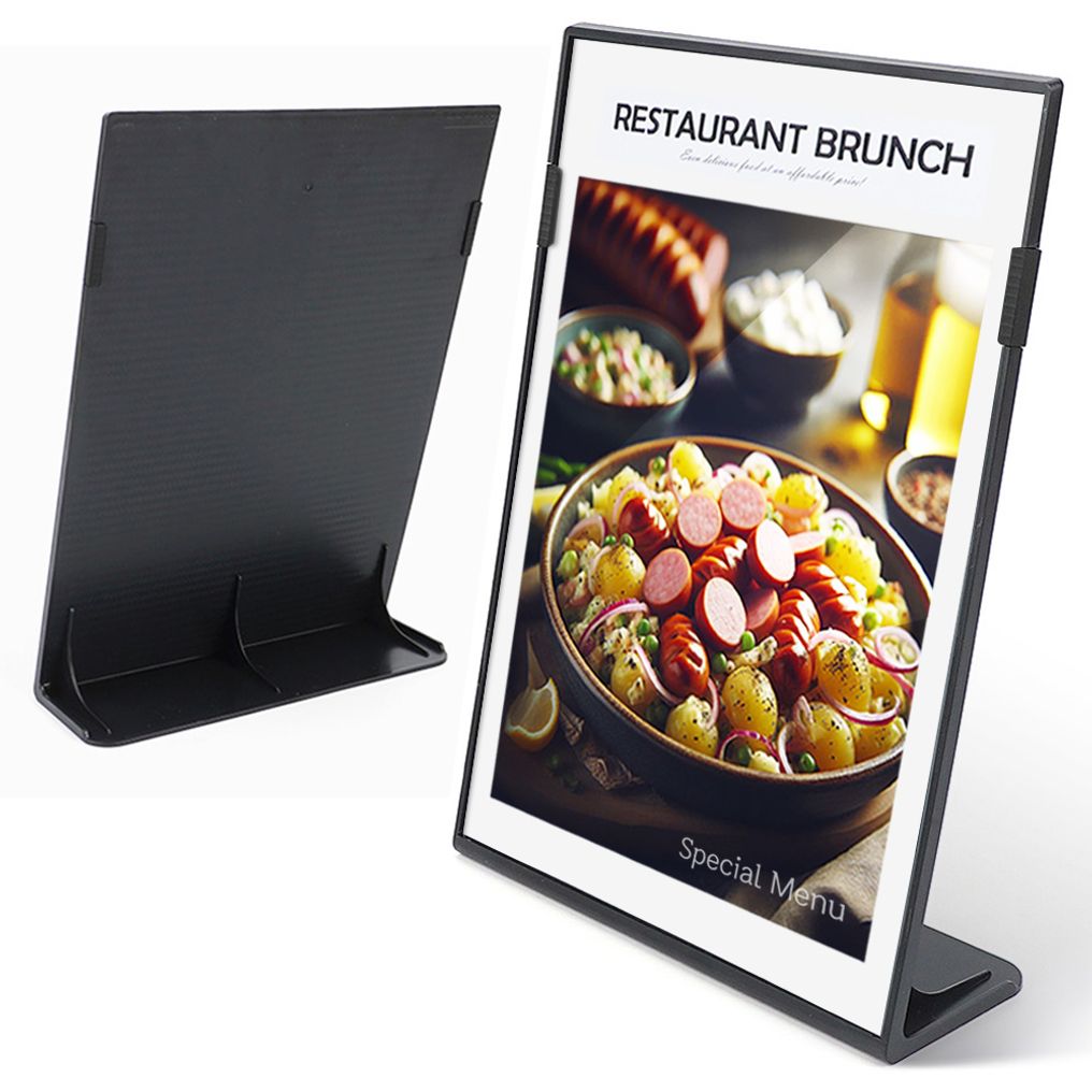 A4 테이블 메뉴판 검정 POP 알림판 안내판 광고판