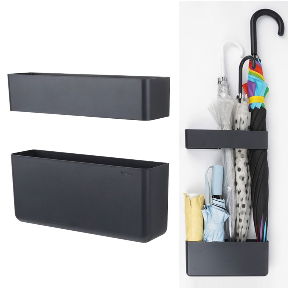 자석 우산 꽂이 그레이 수납함 거치대 걸이 정리 현관