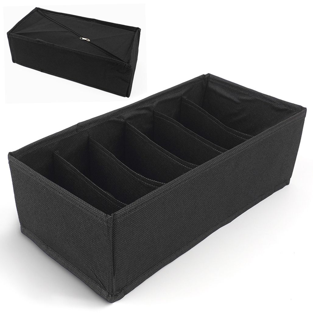 속옷 양말 정리함 6칸 블랙 수납함 보관함 정리 수납