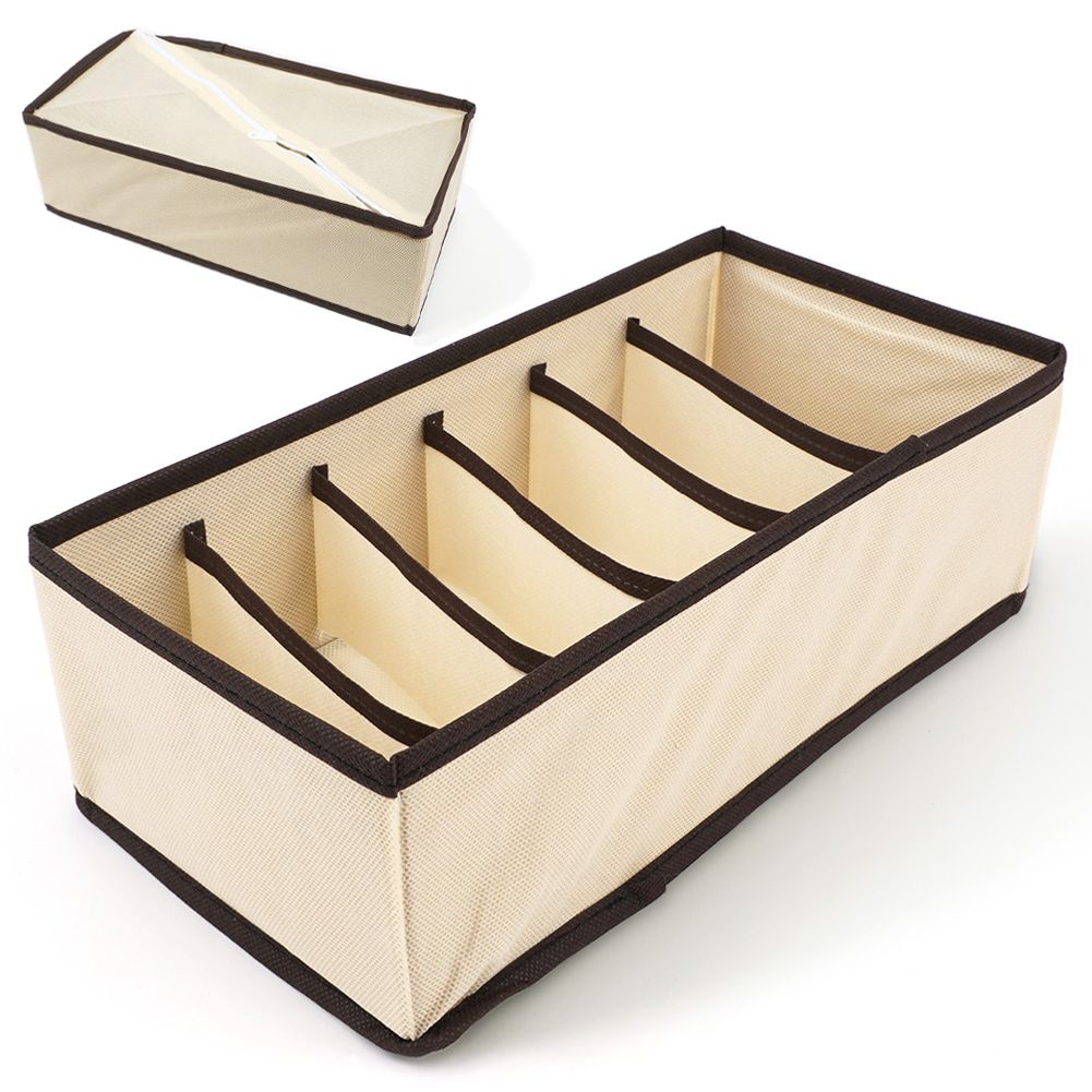 속옷 양말 정리함 6칸 아이보리 수납함 보관함 수납