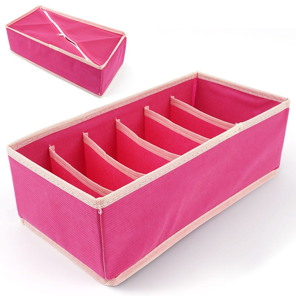 속옷 양말 정리함 6칸 핑크 수납함 보관함 정리 수납
