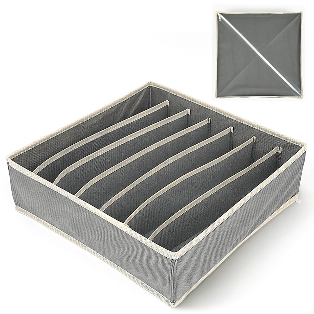 속옷 양말 정리함 7칸 그레이 수납함 보관함 정리