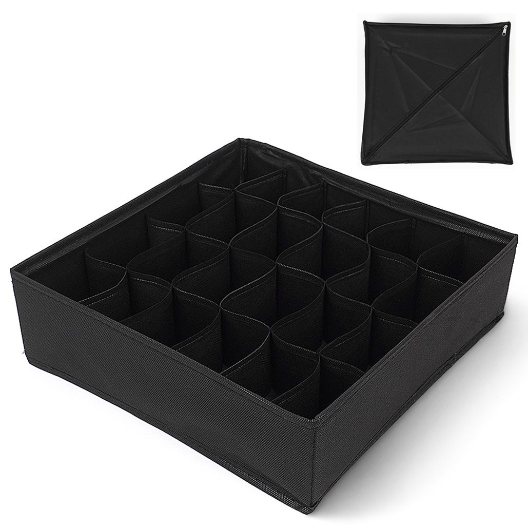속옷 양말 정리함 24칸 블랙 수납함 보관함 정리 수납