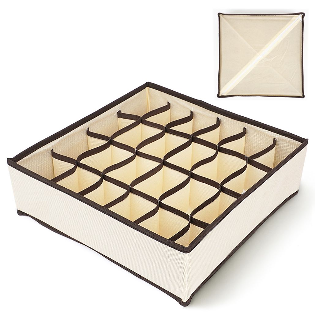 속옷 양말 정리함 24칸 아이보리 수납함 보관함 정리