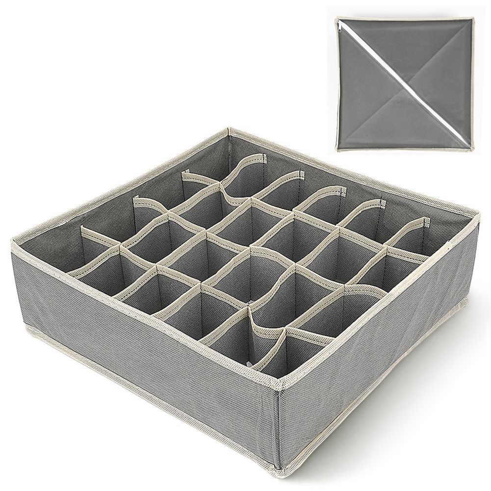 속옷 양말 정리함 24칸 그레이 수납함 보관함 정리