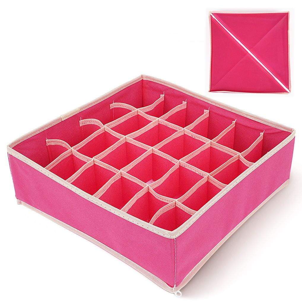 속옷 양말 정리함 24칸 핑크 수납함 보관함 정리 수납
