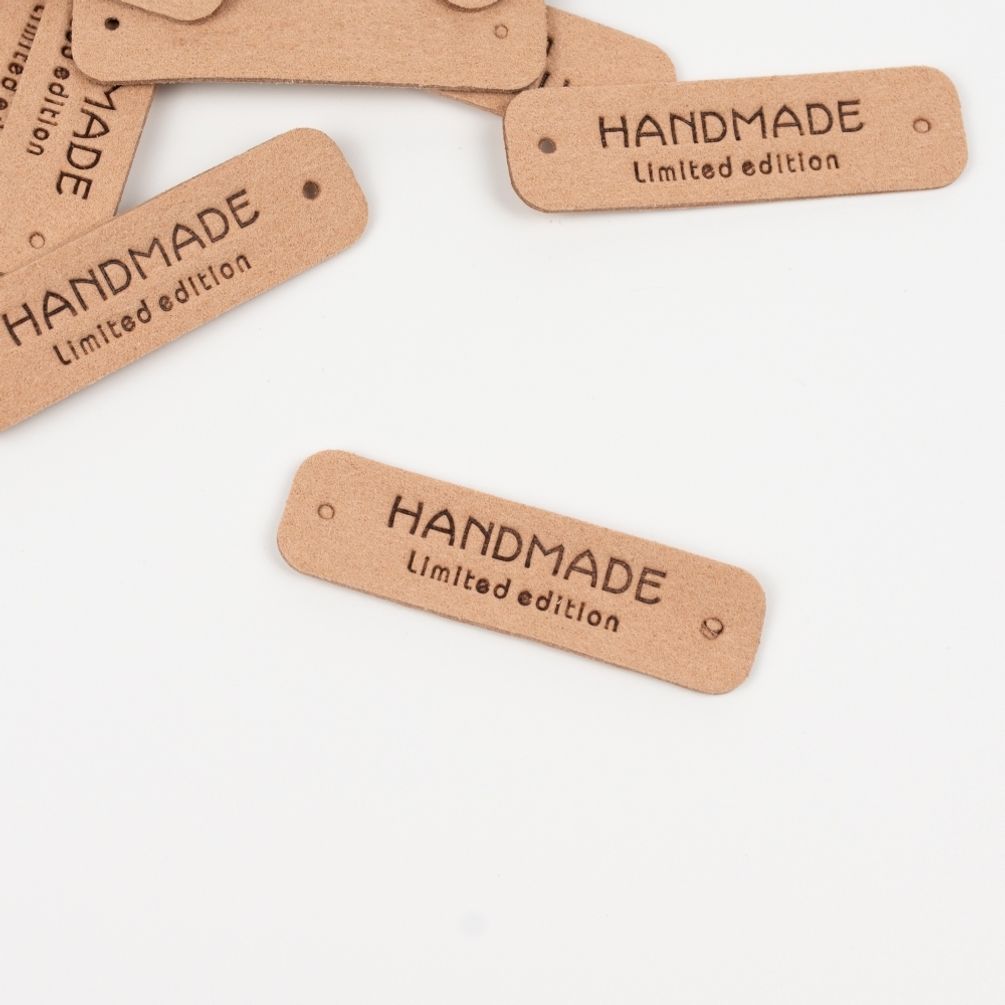 가죽 핸드메이드 라벨 핸드메이드택 빈티지 가죽라벨 뜨개라벨