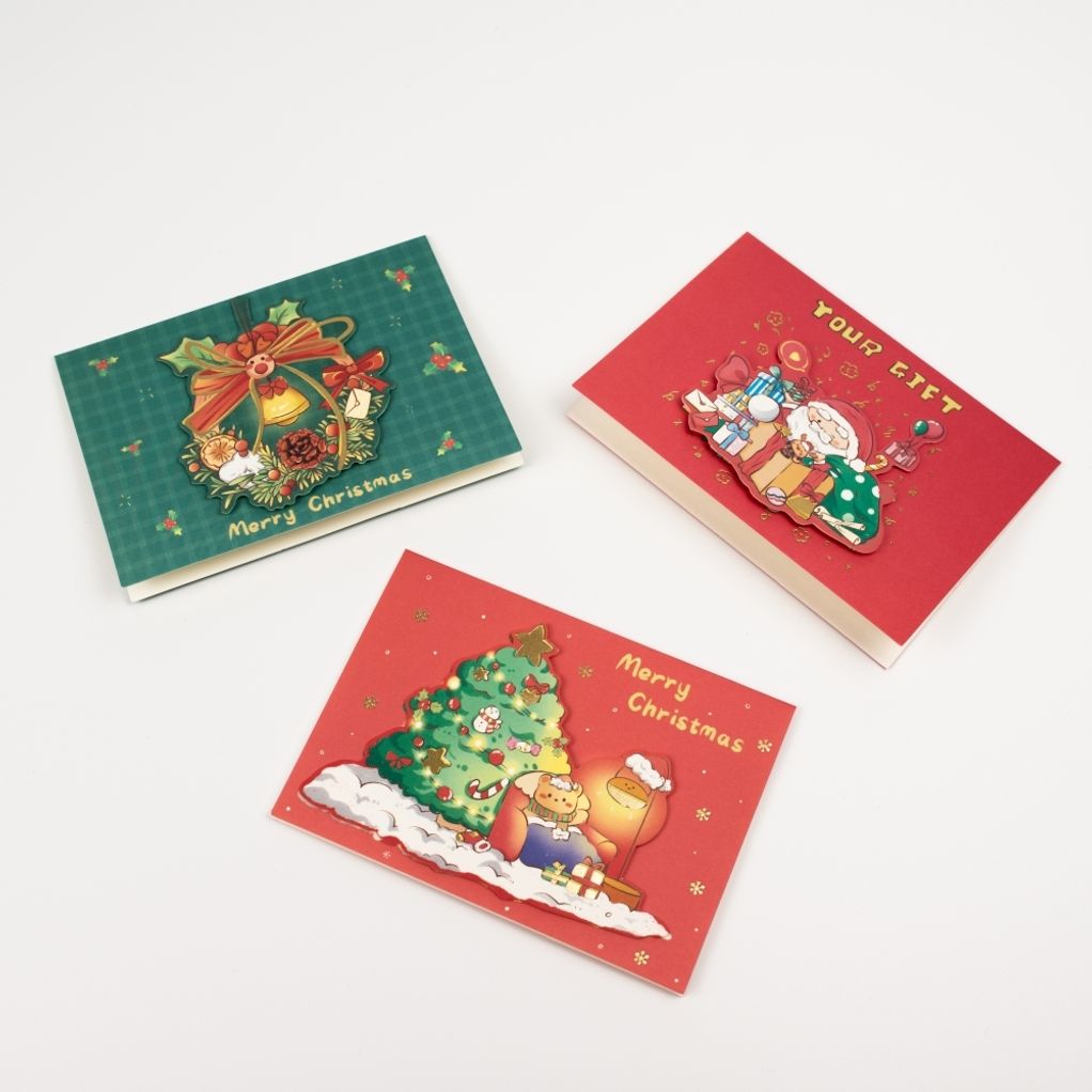 미니 크리스마스 카드 입체 성탄 엽서 소품