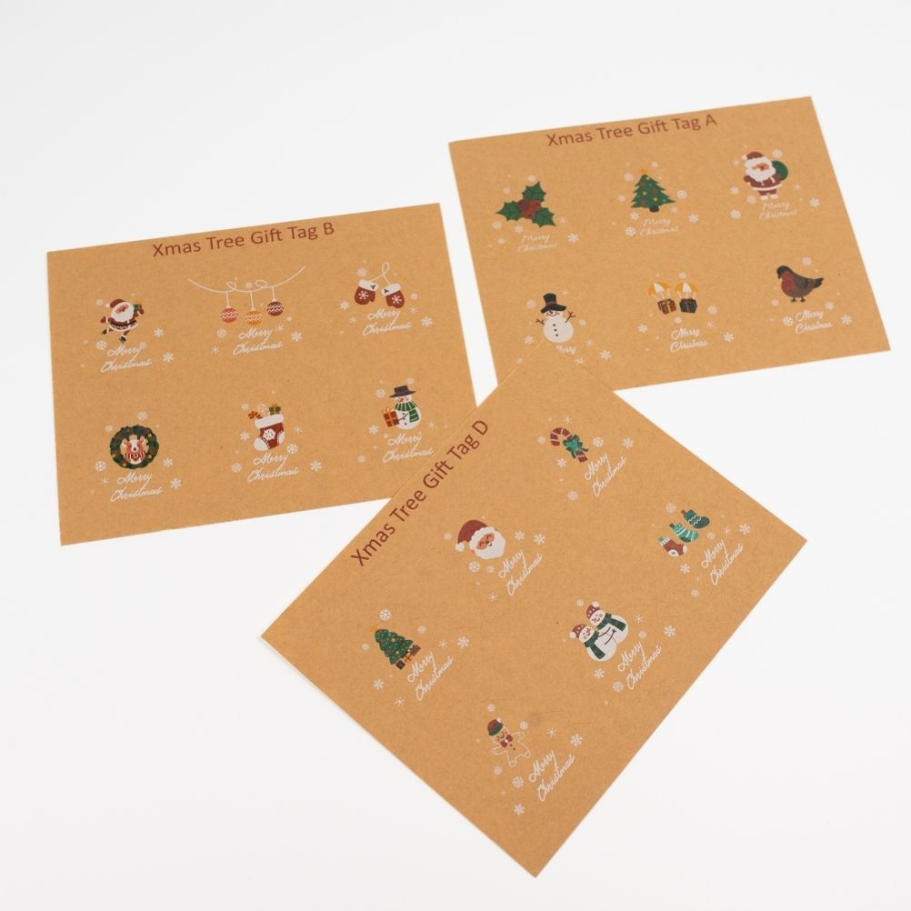 다꾸 크리스마스 스티커 성탄절 장식 포장지 장식품