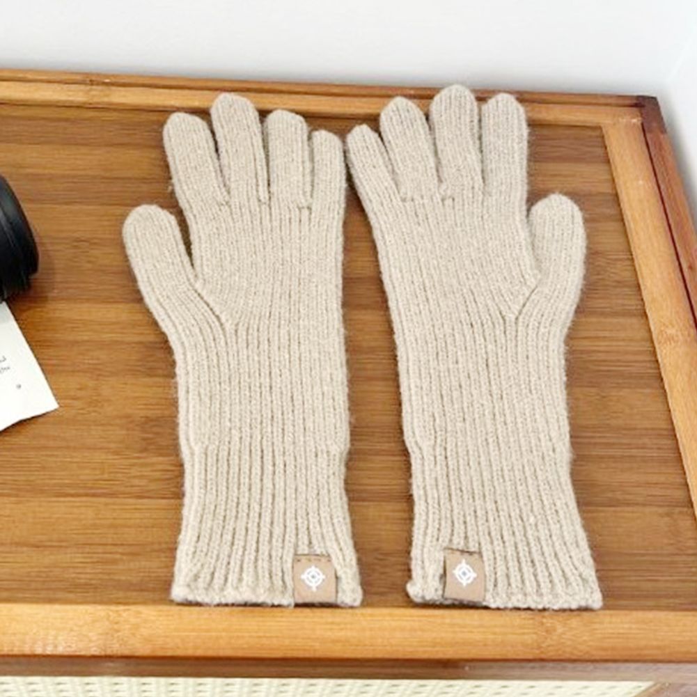 남녀공용 손가락터치 긴기장 겨울 니트장갑 3컬러