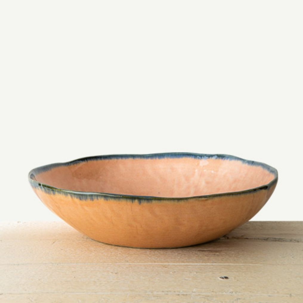 이천도자기 팔레트 핑크 샐러드볼 1호 24.5cm 그릇 식기 플레이트 디저트