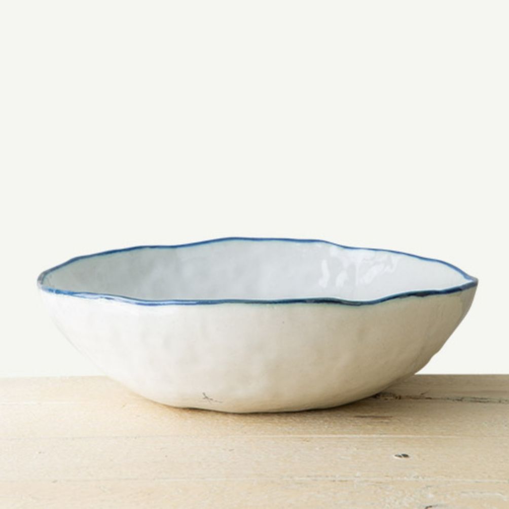 이천도자기 팔레트 화이트 샐러드볼 2호 26.5cm 식기 그릇 디저트 파스타