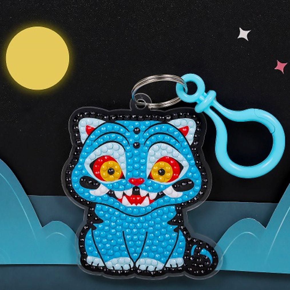 (CL) 푸른 호랑이 보석십자수 키링 만들기