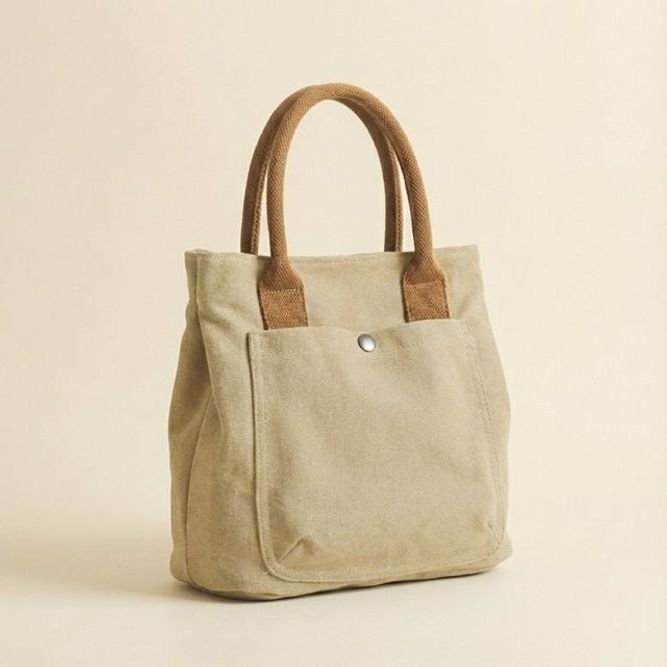 리부 코튼캔버스 토드백 가방 여성 여자 쇼핑몰 미니 가벼운 대학생 캔버스 중저가 브랜드