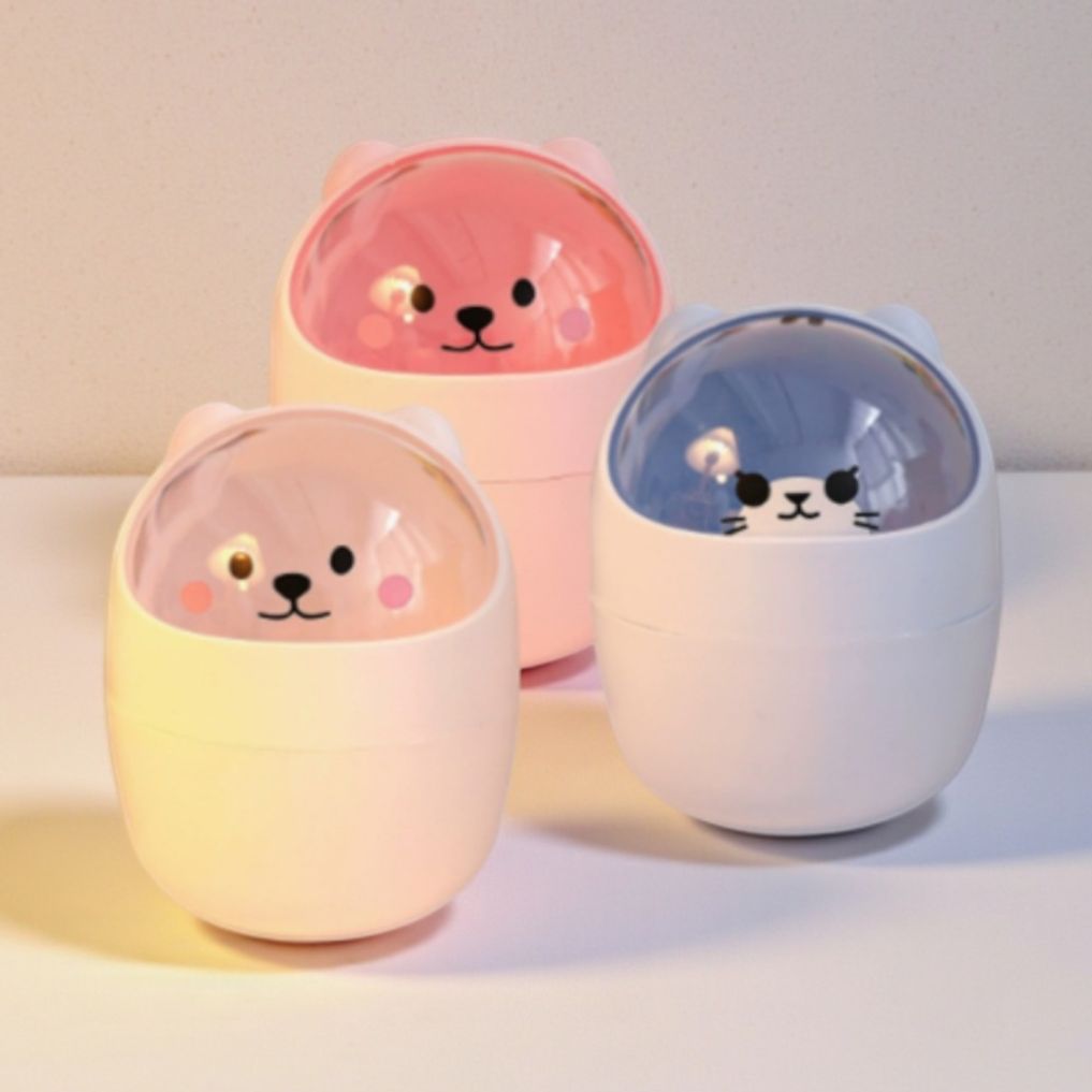 동글이 책상 미니 소형 쓰레기통 휴지통