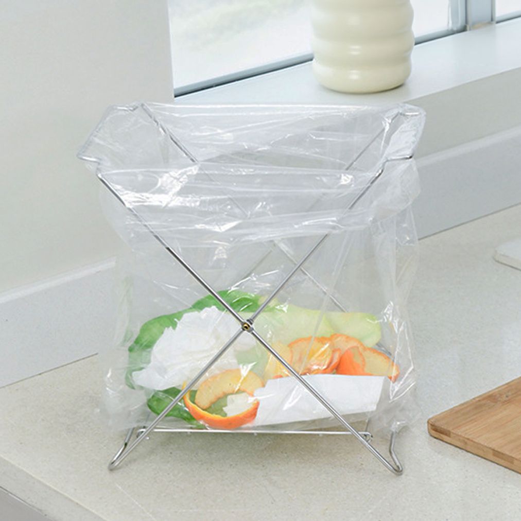 주방 정리 접이식 비닐 봉지 행주 건조대 거치대 걸이