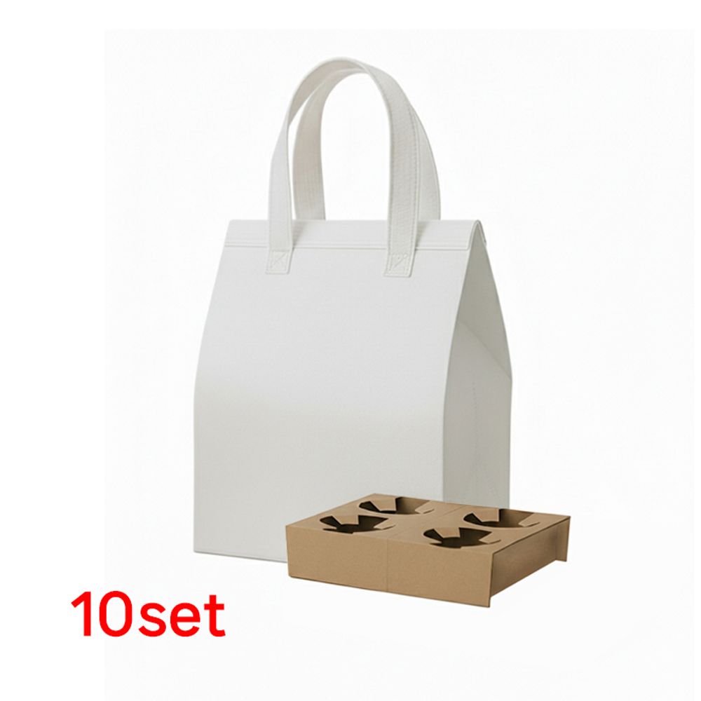 커피 테이크아웃 캐리어 배달 보냉백 10세트
