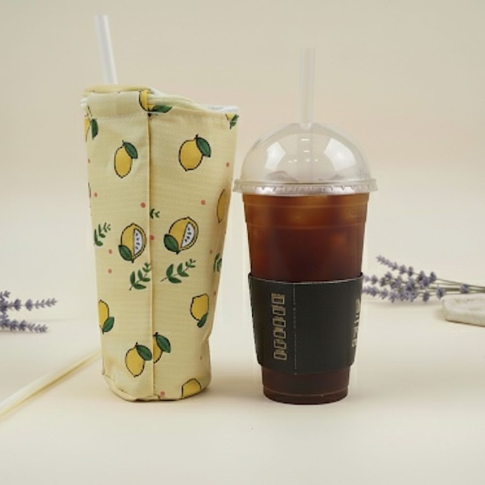 일러스트 패턴 보냉 4종 텀블러 파우치세트