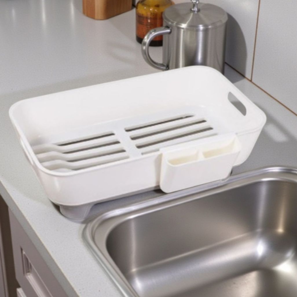 모던 플라스틱 물빠짐 식기건조대 1단