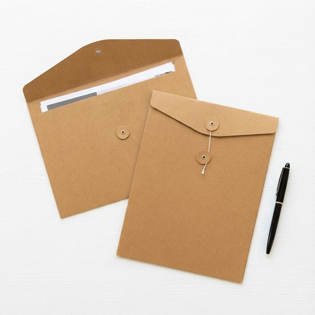 A4 크라프트 하도메 서류봉투 아일렛 세로형 가로형