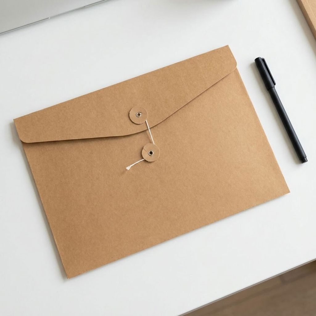 A4 크라프트 하도메 서류봉투 아일렛 가로형