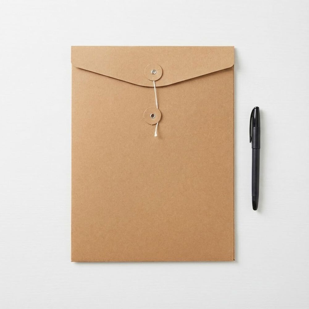 A4 크라프트 하도메 서류봉투 아일렛 세로형