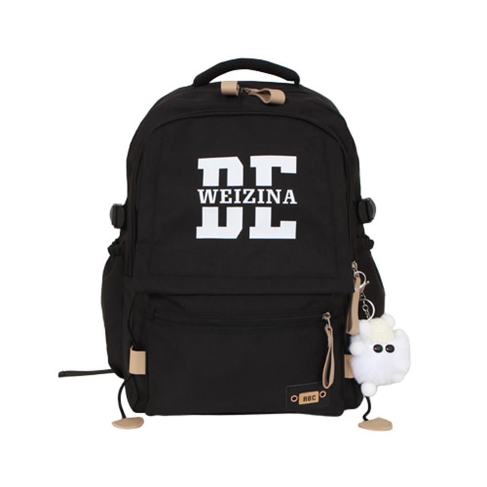 귀여운 포인트 백팩 방수 나일론