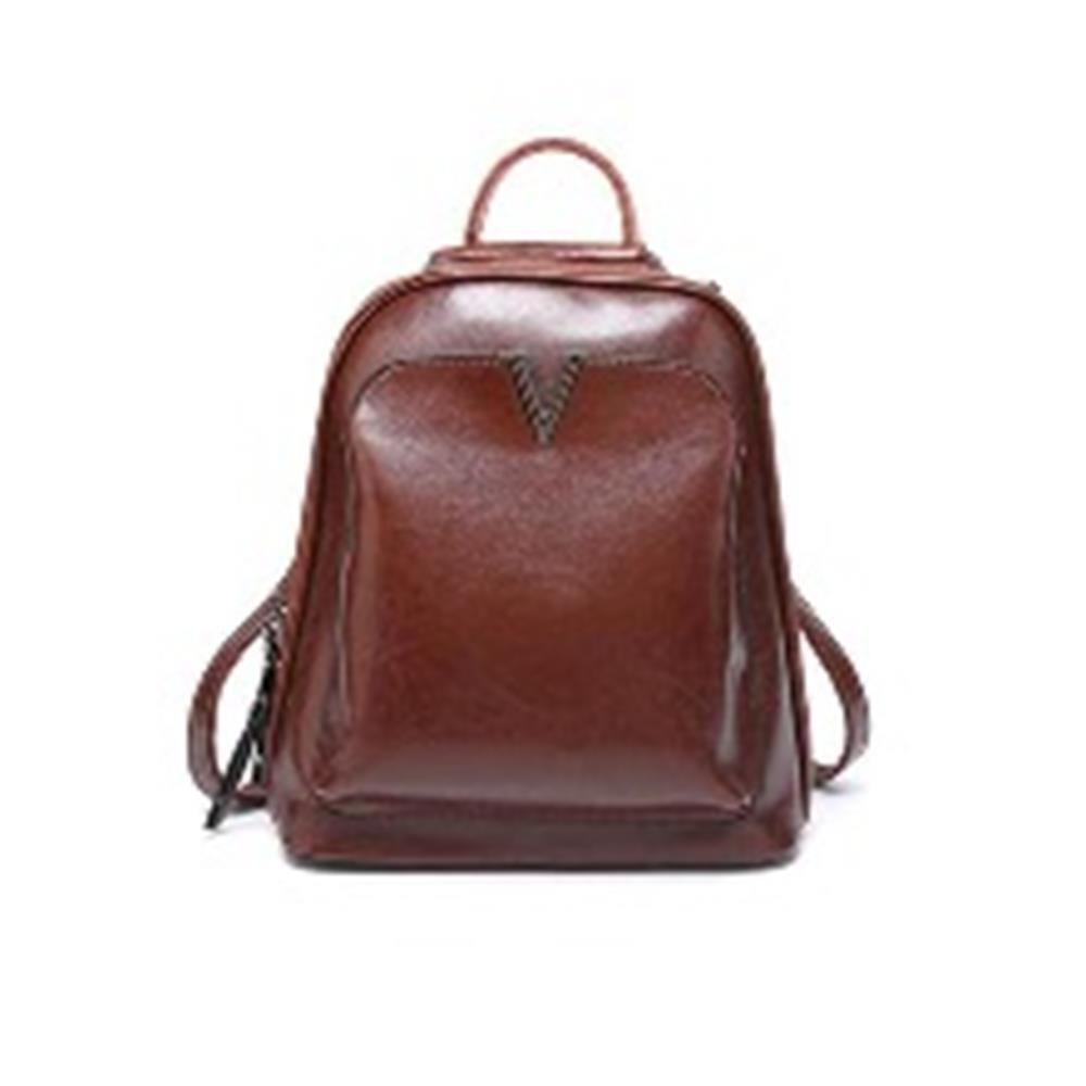 고급 인조가죽 클래식 데일리 백팩