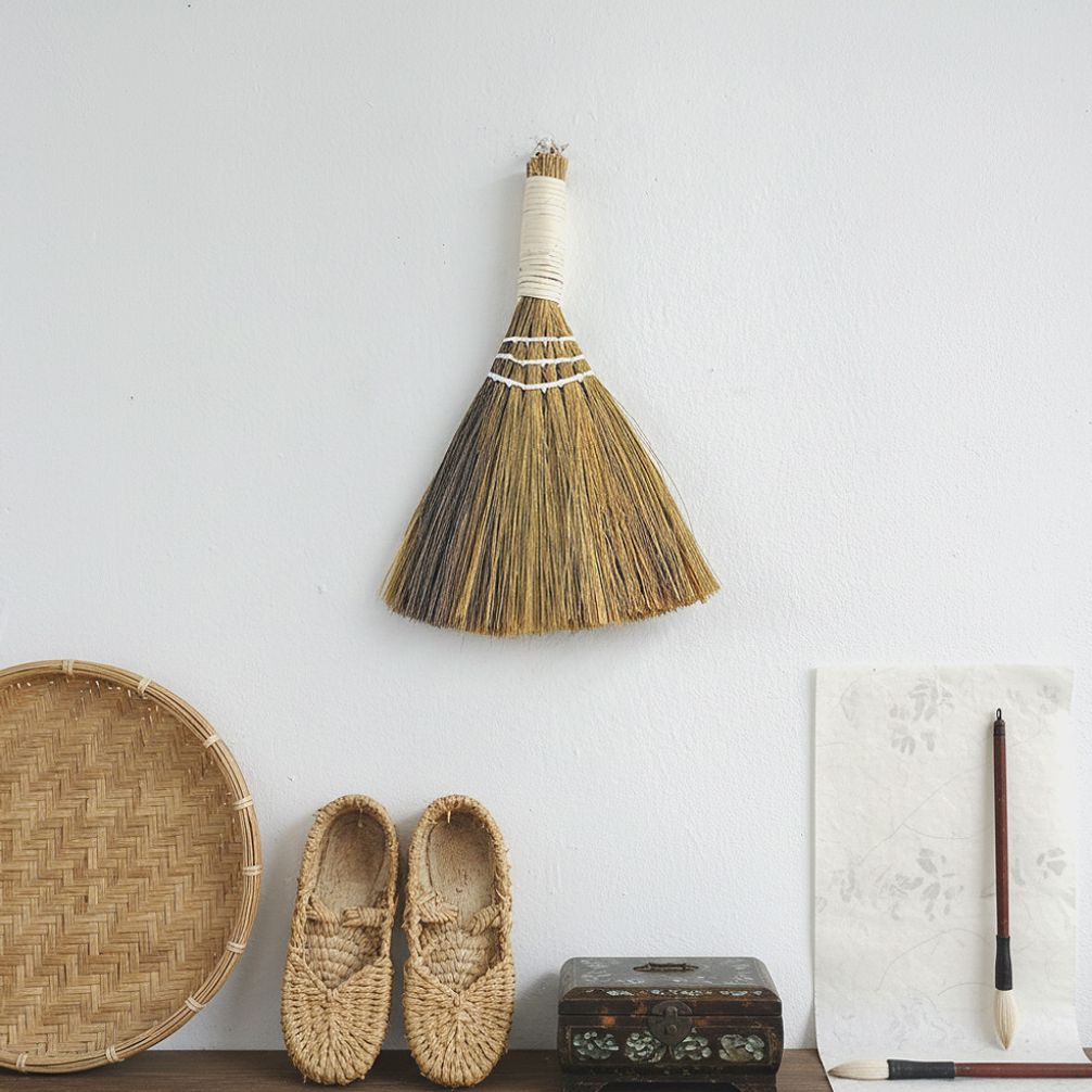풍수 인테리어 행잉 소품 네츄럴 소형 싸리 빗자루