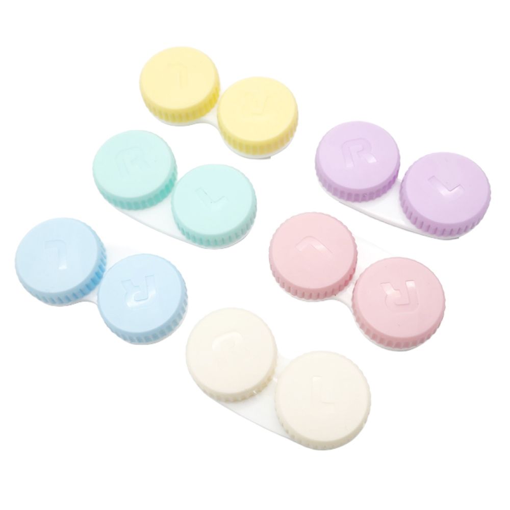 파스텔 라운드 렌즈 케이스 렌즈통