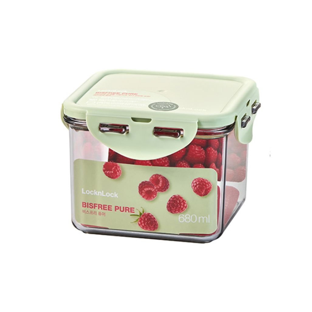락앤락 비스프리퓨어 밀폐용기 정사각 680ml