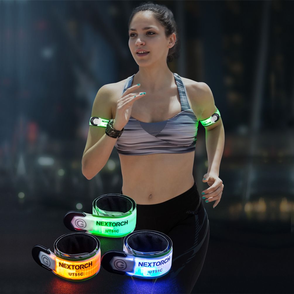 야간 런닝 안전 멀티컬러 LED 팔찌 UT51C