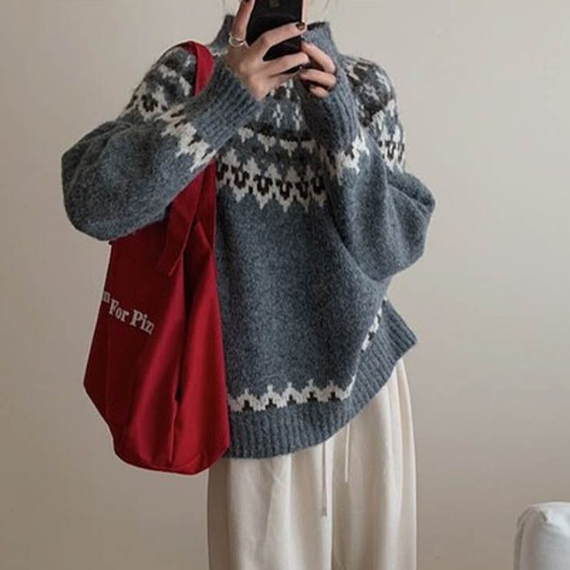 니트티 노르딕 포근한 겨울 코디로 활용하기 좋은 스웨터