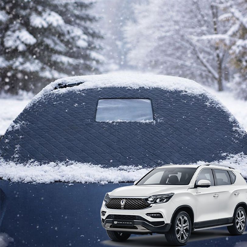 렉스턴 차량 맞춤형 앞유리커버 성에방지덮개 햇빛가리개