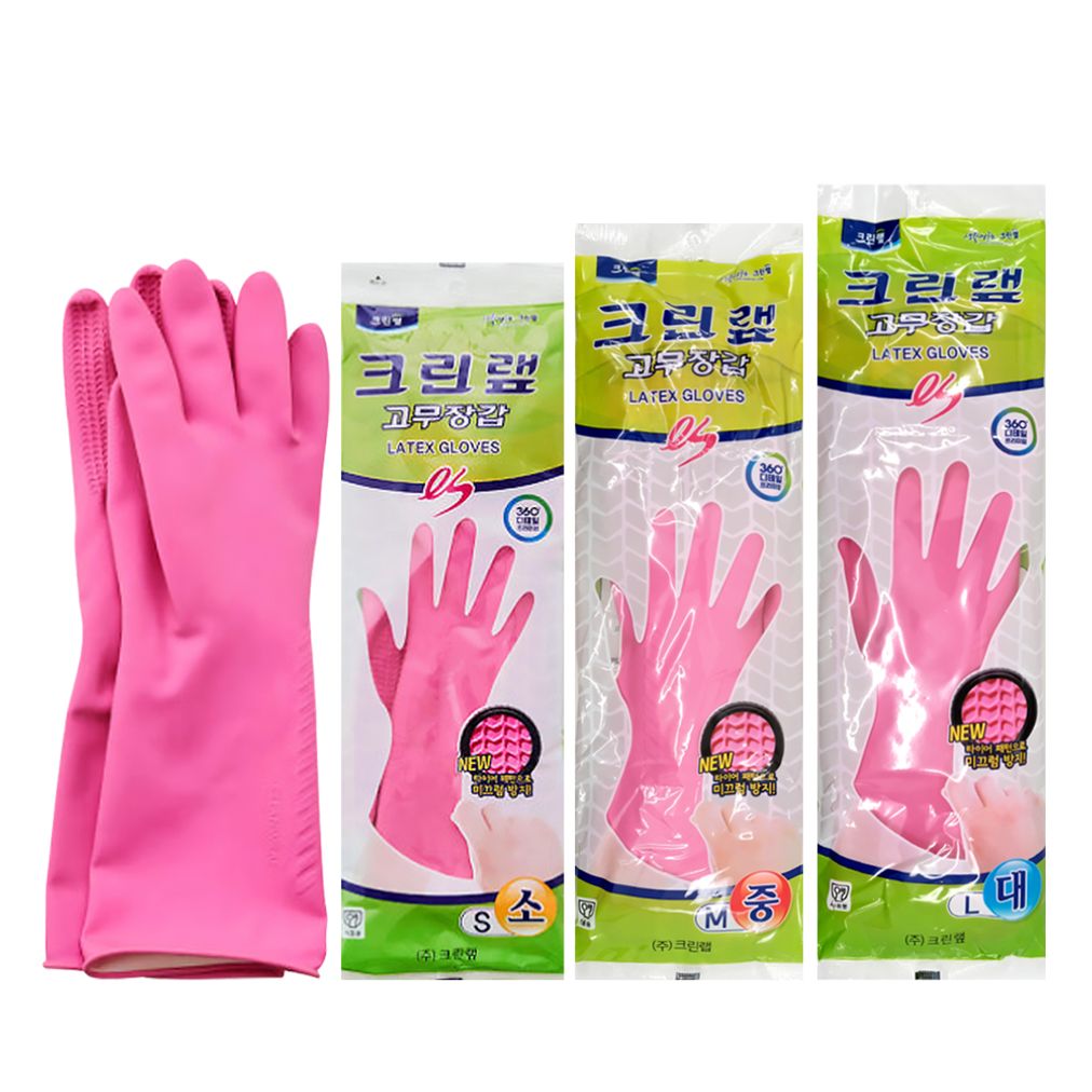 크린랩 ES 고무장갑 (소/중/대)택1 주방 장갑