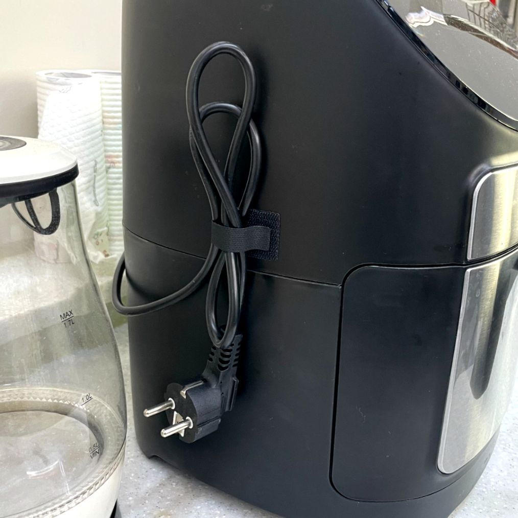 접착식 선정리 찍찍이 고정스트랩 블랙 20P