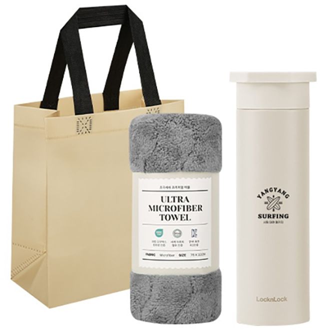 락앤락 스파이더  텀블러 + 타올 선물세트(30개 이상 주문)