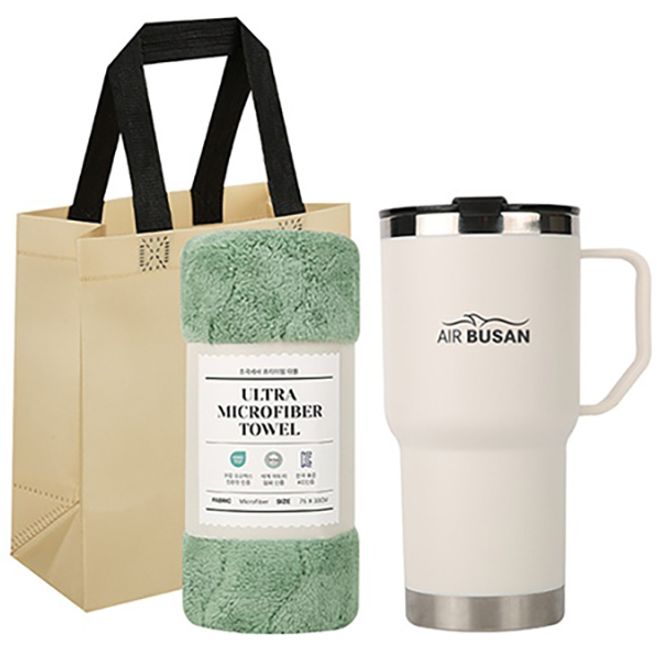 매니시 텀블러 600ml + 타올 선물세트