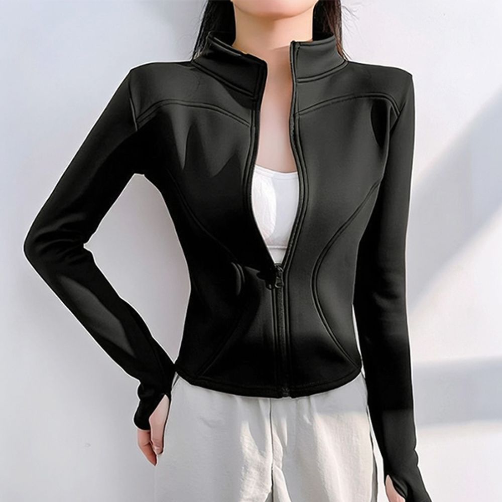 스포츠웨어 여성 2컬러 슬림핏 트레이닝 집업