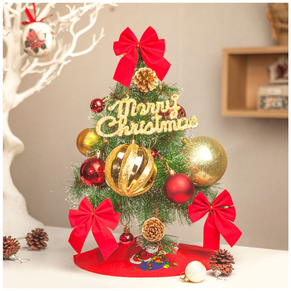 PrimeBulk 트렌디 솔잎 눈꽃 트리 풀세트(40cm)