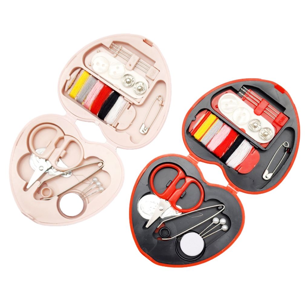 휴대용 하트 반짇고리 세트