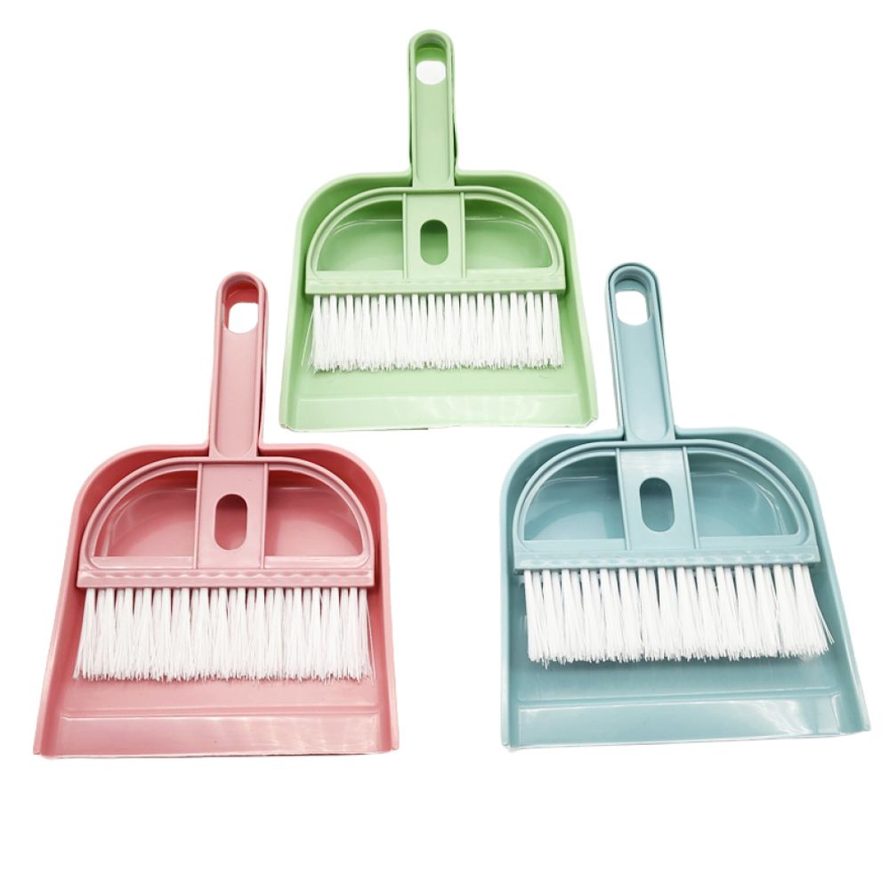 파스텔 작은 빗자루 쓰레받이 세트 학용품