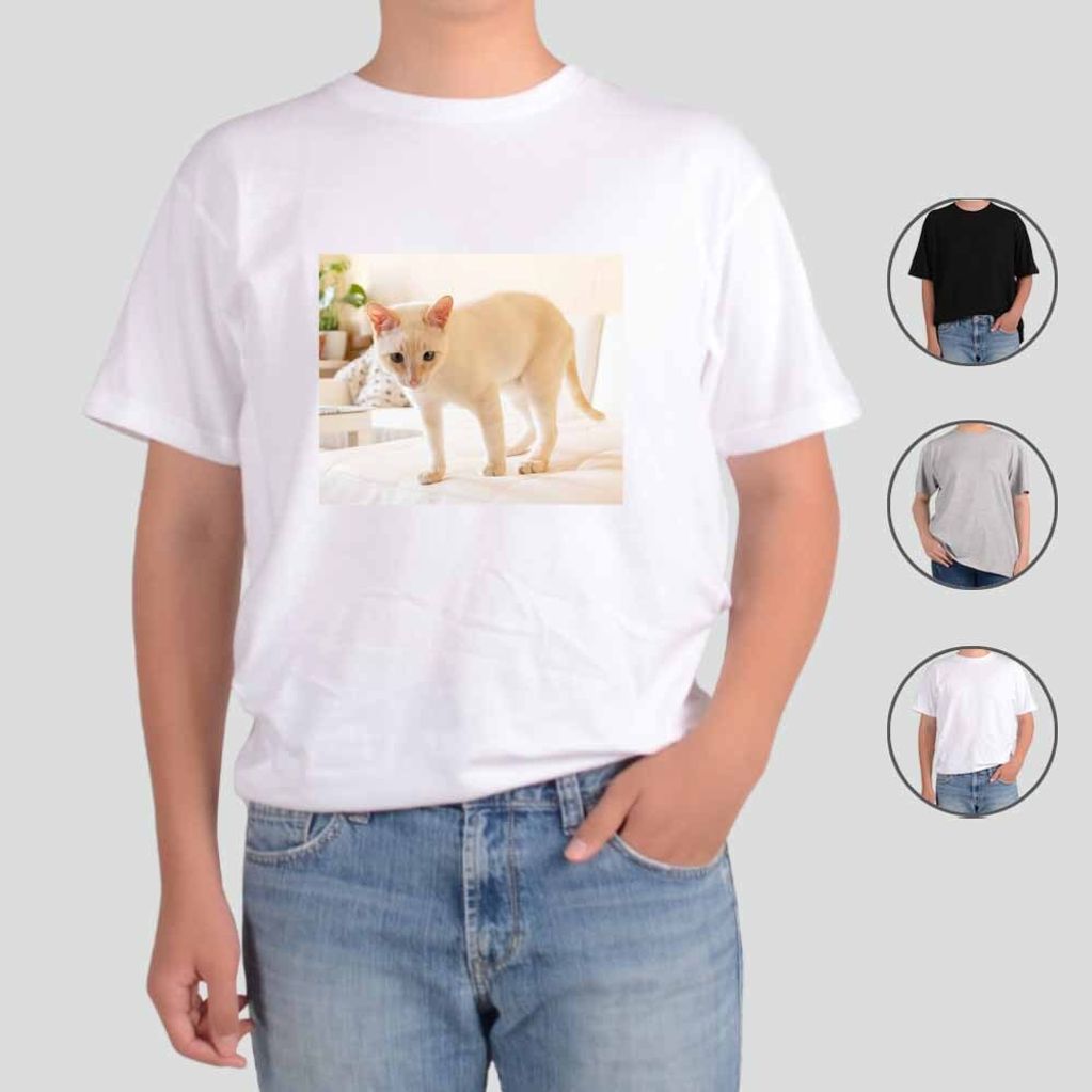 반팔티 반려동물 고양이 9번 그림 다양한색상 전사이즈