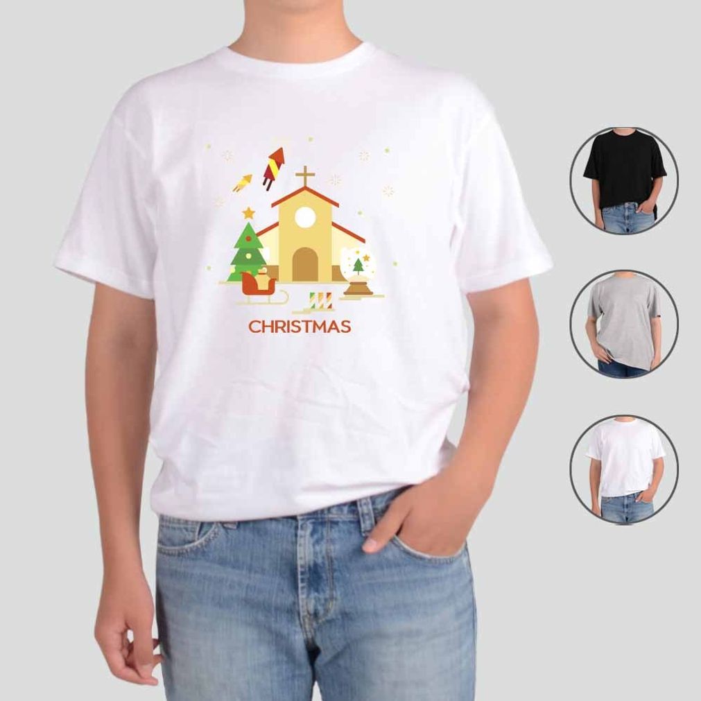 반팔티 크리스마스 성탄절 교회 1번 그림 다양한색상 전사이즈