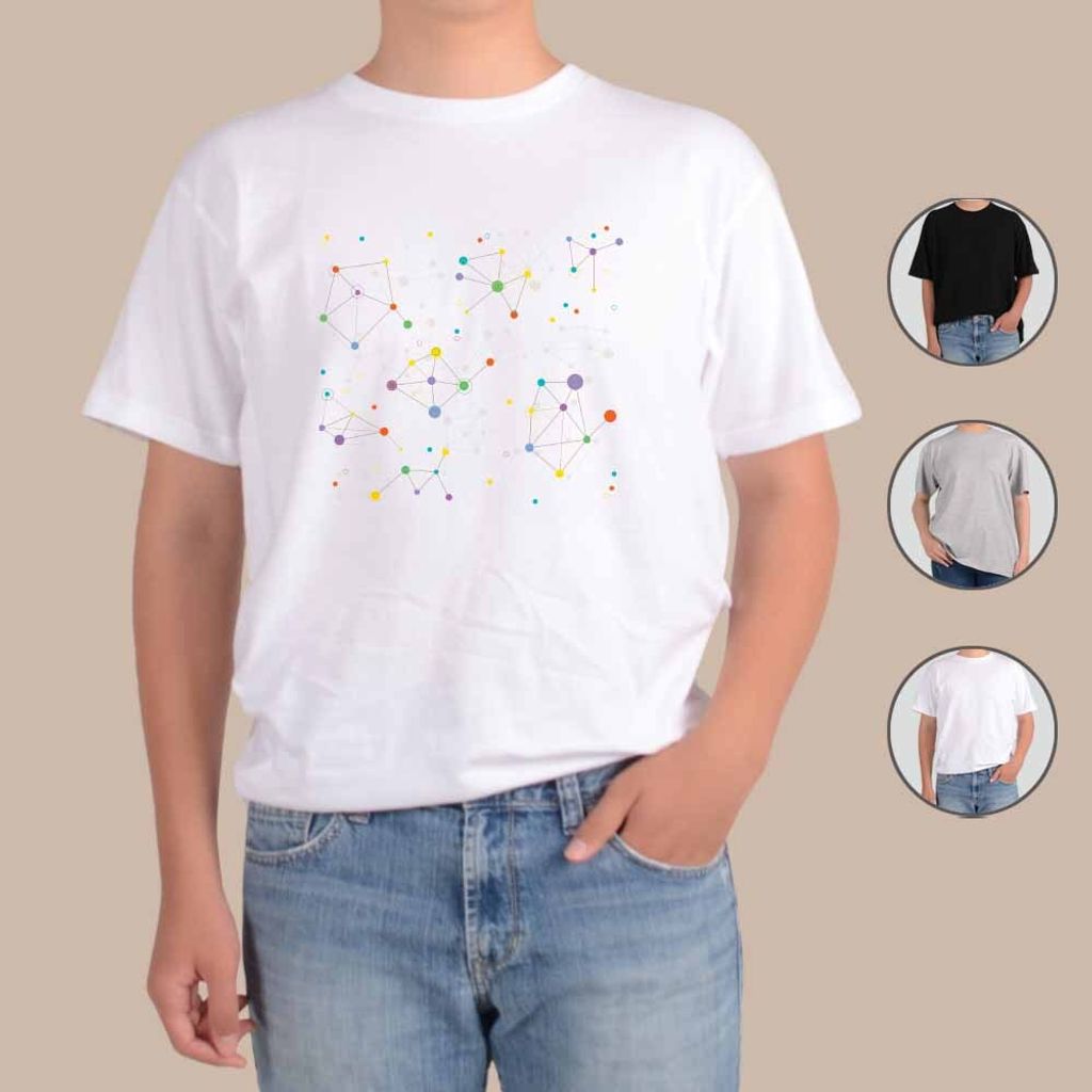 반팔티 컬러풀 패턴번 그림 4번 그림 다양한색상 전사이즈