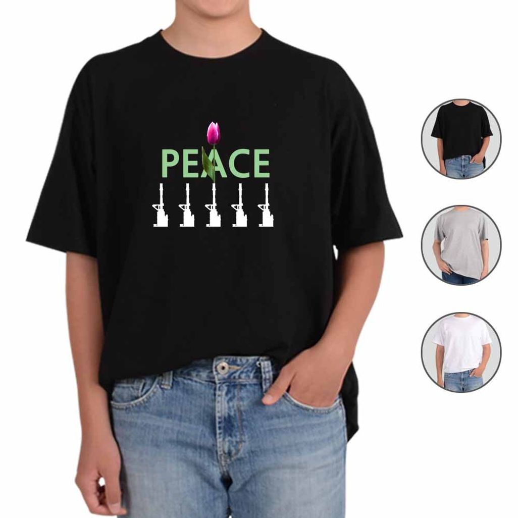 반팔티 무기 WAR PEACE 전쟁과평화 1번 그림 다양한색상 전사이즈